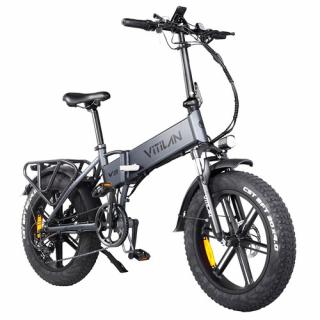 Vitilan V3 elektrický bicykel - šedý  + Zámok na kolobežku zadarmo