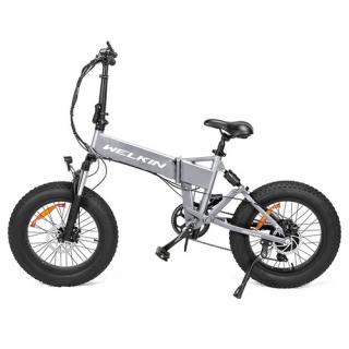 WELKIN WKES001 Elektrický bicykel Snow bicykel 500W - strieborná  + Zámok na kolobežku zadarmo