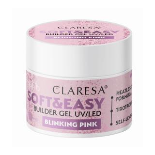 Claresa Soft&Easy stavebný blinking pink gél 45g