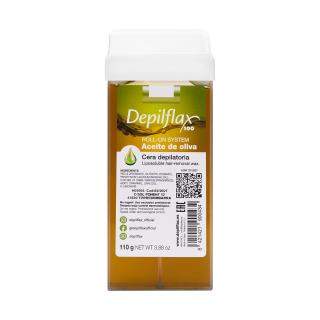 DEPILFLAX 100 Depilačné vosková rolka - olivová 110g