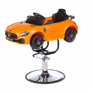 Detské kadernícke kreslo Mercedes oranžové