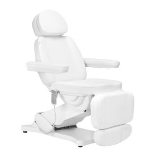Elektrické kozmetické kreslo SILLON CLASSIC 4 motory s podstavcom biele