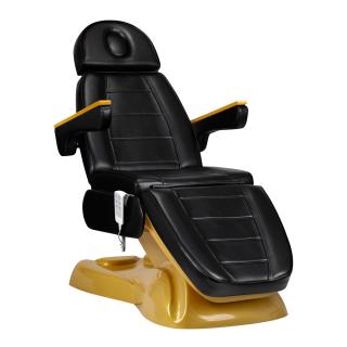 Elektrické kozmetické kreslo SILLON Lux 273b, 3 motory, zlaté, čierne