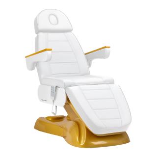 Elektrické kozmetické kreslo SILLON Lux 273b, 3 motory, zlatobiela