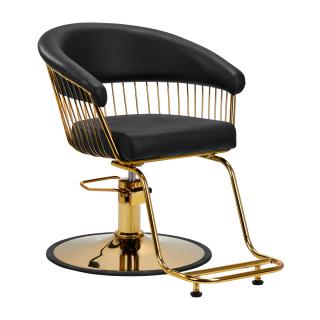 Kadernícke kreslo Hair System Lille gold black