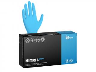 Nitrilové rukavice IDEAL 100 ks, bez púdru, modré, 3,5 g S