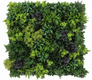 Umelý kvetinový panel Green fantasy 100x100cm