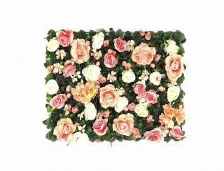 Umelý kvetinový panel Rose 1 40x60cm