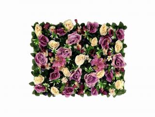 Umelý kvetinový panel Rose 2 40x60cm