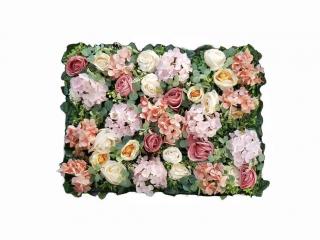 Umelý kvetinový panel Rose 4 40x60cm