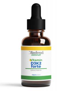 Medveď natural Vitamín D3K2 forte olej 20 ml