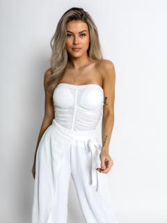 Biely basic top DRESDENI s vypchávkami Veľkosť: ONESIZE