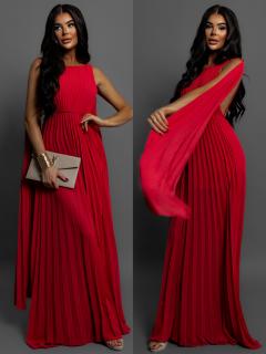Červené dlhé šaty COULEK Veľkosť: ONESIZE