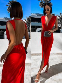 Červené elegantné šaty HUNTIW Veľkosť: ONESIZE