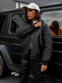 Čierna prešívaná bunda AGLAMAK Veľkosť: ONESIZE