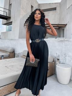 Čierne dlhé elegantné šaty WIRELESS