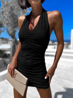 Čierne elegantné šaty STAINLY Veľkosť: ONESIZE