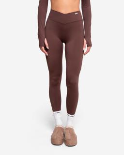 Dámske legíny V-shape - brown Veľkosť: One size