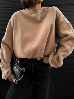 Hnedá štýlová mikina HARVEYS 100% bavlna Veľkosť: ONESIZE