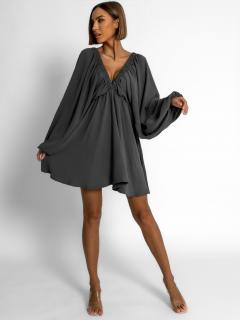Khaki krátke basic boho šaty RANGE Veľkosť: ONESIZE