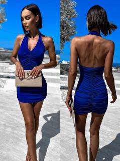 Kráľovsky modré elegantné šaty STAINLY Veľkosť: ONESIZE