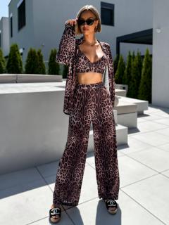 Leopardí elegantný nohavicový komplet ZILLA Veľkosť: ONESIZE