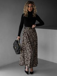 Leopardia dlhá sukňa TOPPERO Veľkosť: ONESIZE