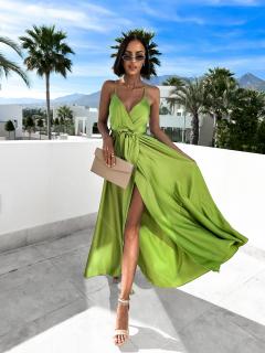 Zelené elegantné dlhé šaty FAIRYTALE Veľkosť: ONESIZE