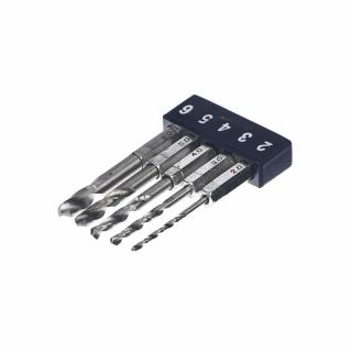 5-dielna sada krátkych vrtákov na kov E-VALUE - 2-6 mm - ESTD-5HEX