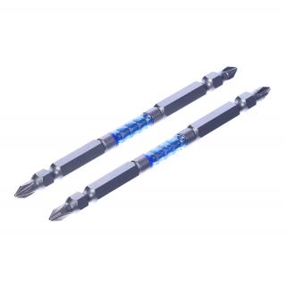 Japonská sada obojstranných skrutkovacích bitov s magnetickým hrotom PH1 SK11 - 2 ks - slim - 110 mm