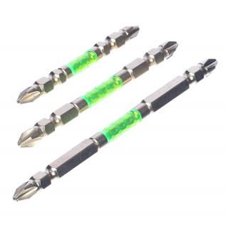 Japonská univerzálna sada skrutkovacích bitov v zlatej farbe PH2 SK11 - 3 ks - 65-110 mm