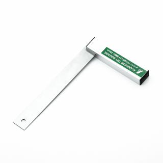 Nerezové pravítko SHINWA s robustnou hliníkovou základňou bez stupnice - 250 mm