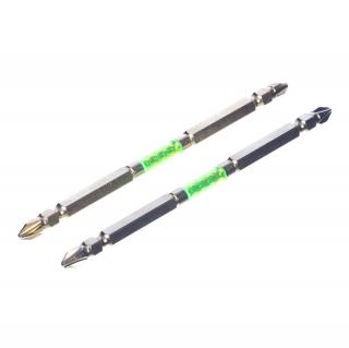 Sada japonských obojstranných bitov v zlatej farbe PH2 SK11 - 2 ks - 130 mm