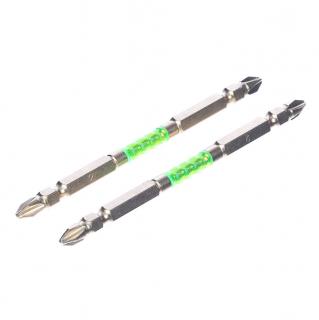 Sada japonských obojstranných bitov v zlatej farbe PH2 SK11 - 2 ks - HRC62 - 110 mm