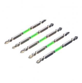 Sada japonských obojstranných bitov v zlatej farbe PH2 SK11 - 5 ks - 110 mm