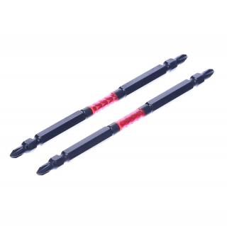 Sada japonských obojstranných skrutkovacích bitov PH2 SK11 - 2 ks - HRC62 - 130 mm