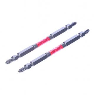 Sada japonských obojstranných skrutkovacích bitov PH2 SK11 - 2 ks - slim - 110 mm