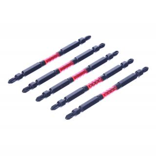 Sada japonských obojstranných skrutkovacích bitov PH2 SK11 - 5 ks - HRC62 - 110 mm