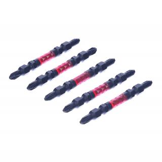 Sada japonských obojstranných skrutkovacích bitov PH2 SK11 - 5 ks - HRC62 - 65 mm