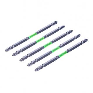 Sada japonských obojstranných skrutkovacích bitov PH2 SK11 - 5 ks - široké - 130 mm