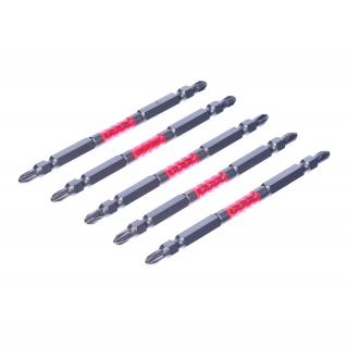 Sada japonských obojstranných skrutkovacích bitov PH2 SK11 - 5 ks - slim - 110 mm