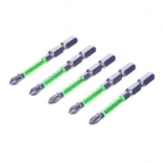 Sada japonských skrutkovacích bitov s magnetickým hrotom PH2 SK11 - 5 ks - 65 mm