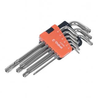 Sada torx kľúčov tvaru L - 9-dielna - E-VALUE - ELTW09SL