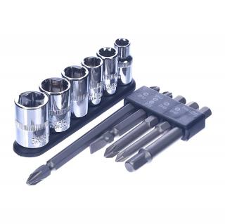 Univerzálna sada bitov a nástrčných kľúčov SK11 - 11 ks - 65-110 mm