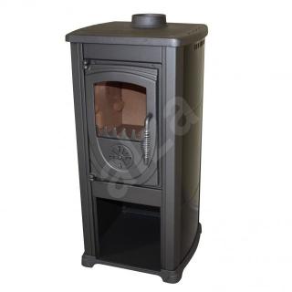 Bella Thalia krbové kachle OKTA ECO 3,9 kW antracit-čierne