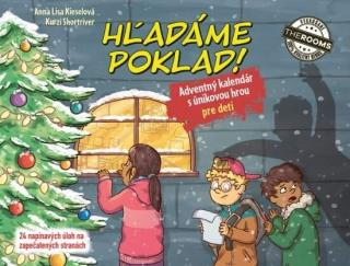 Kniha Hľadáme poklad – Adventný kalendár pre deti s únikovou hrou (Anna Lisa Kieselová, Kurzi Shortriver)