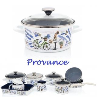 Metalac smaltovaný Randlík s pokrievkou 20 cm - 1,9L PROVANCE