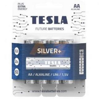 Tesla alkalická batéria AA Silver LR06/AA, 1,5 V, blister 4 ks