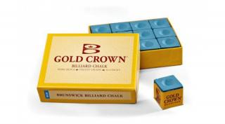Biliardová krieda Brunswick Gold Crown 1 ks, modrá