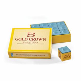 Biliardová krieda Brunswick Gold Crown 12ks, modrá